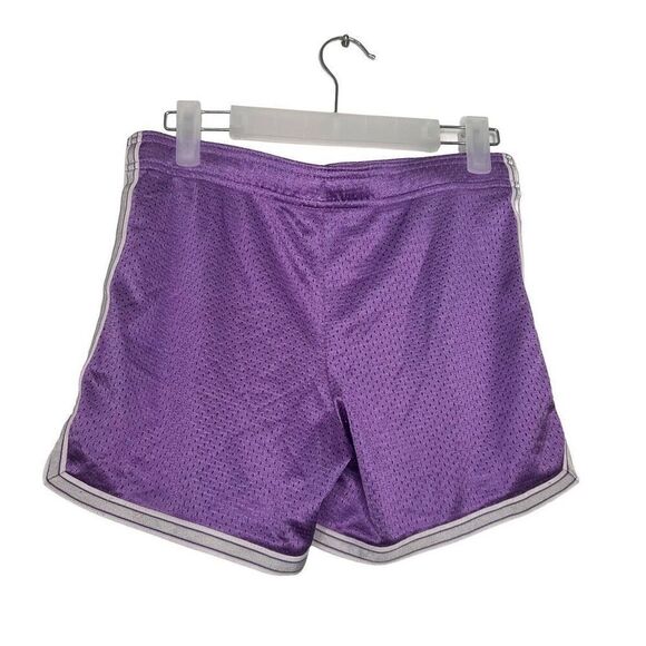 Nike Dri-Fit Mesh Perforated Elastic Waist Retro Athletic Shorts Purple Medium - Picture 3 of 5